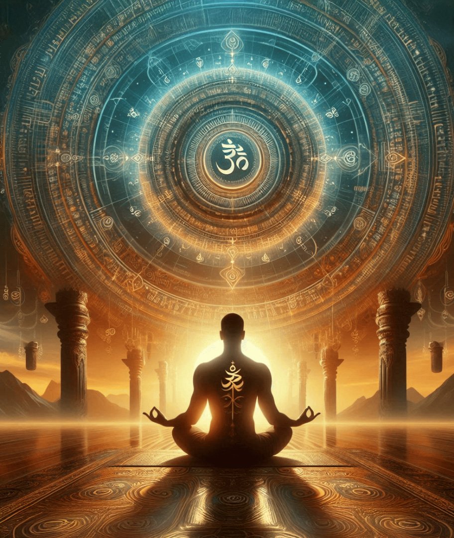 An image of meditation, unique treatment elements