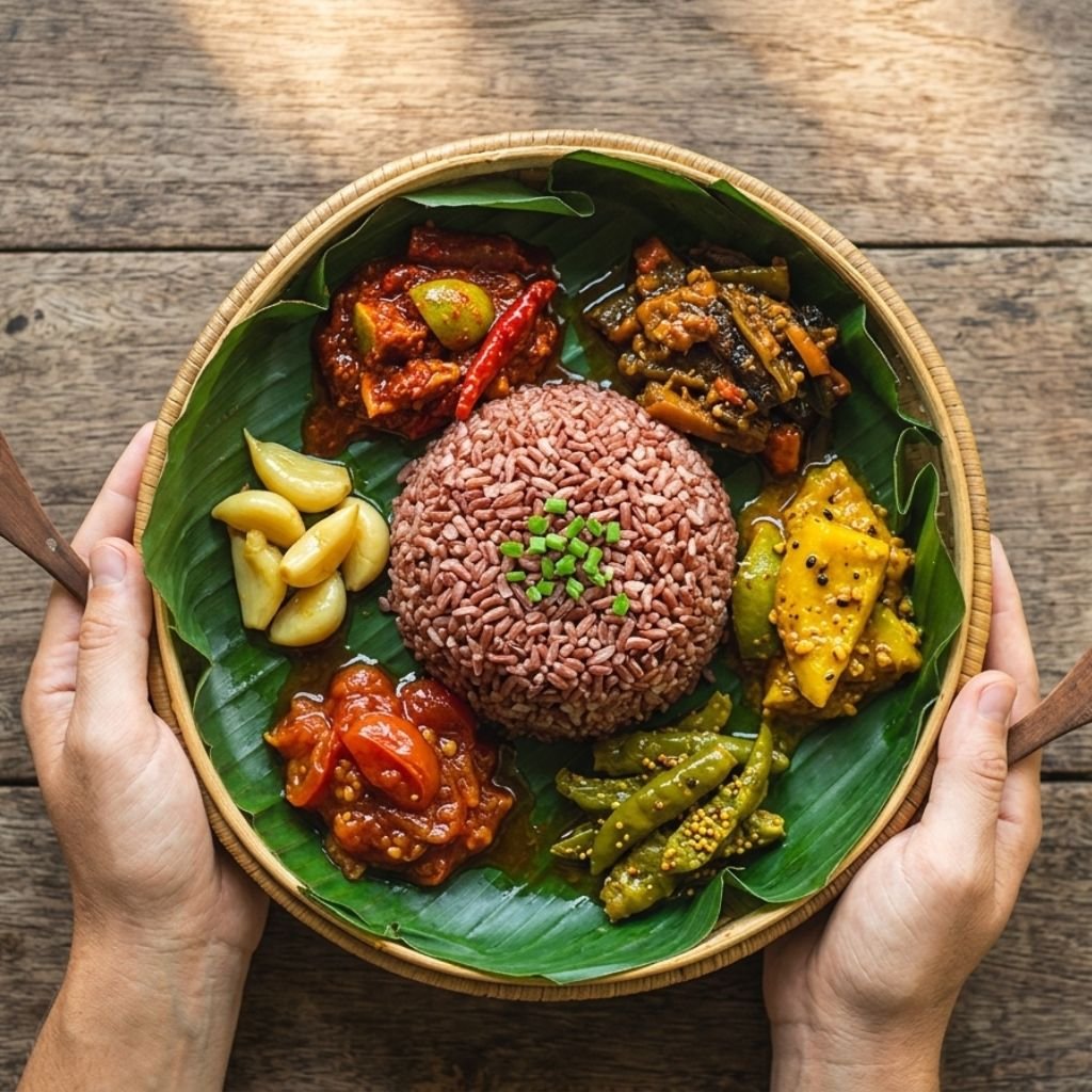 This is the image of Ayurvedic food in Kerala