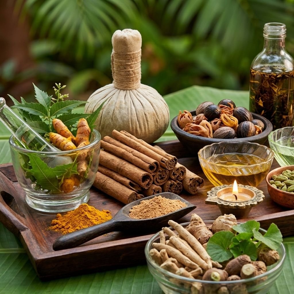 This is an image of Ayurvedic treatment for stress