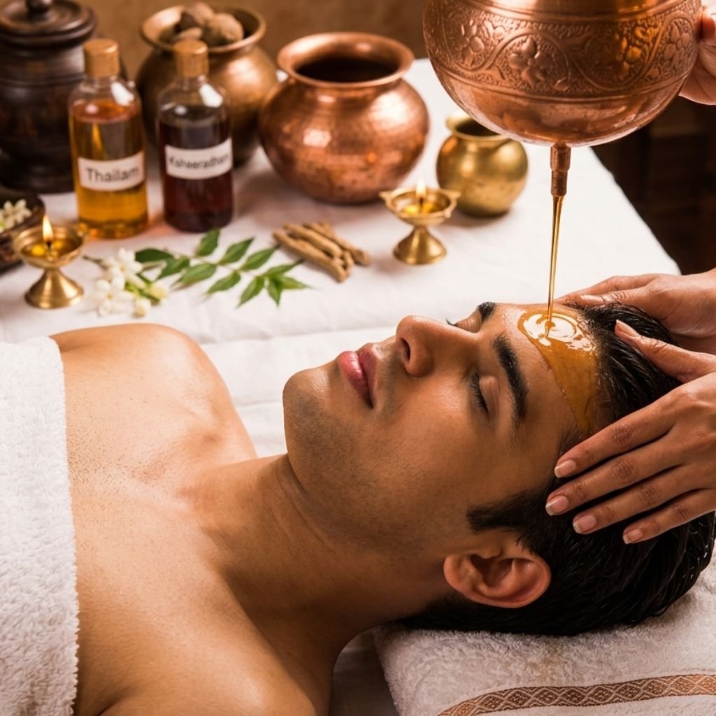 Ayurvedic healing at Indimasi in Thiruvananthapuram, Kerala, India