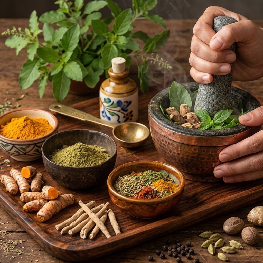 This is the image of Ayurvedic Management at Indimasi Healing village an Ayurvedic treatment centre in Thiruvananthapuram, Kerala