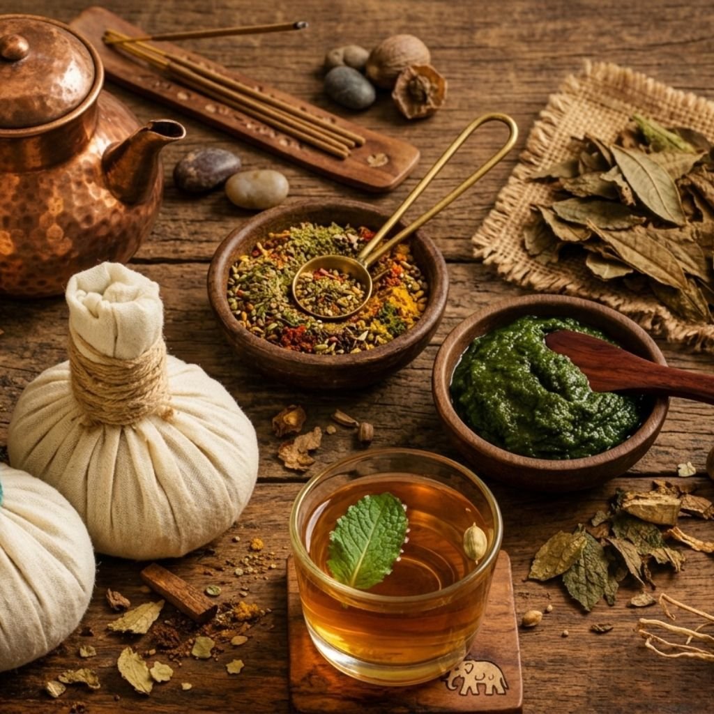This is the image of Holistic Ayurvedic Management of Pain and Inflammation at Indimasi Ayurvedic healing village in Trivandrum, Kerala